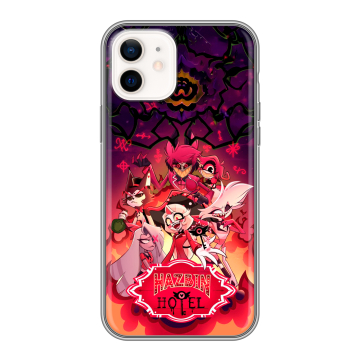 Силиконовый чехол на Iphone 12 с принтом Hazbin Hotel Отель Хазбин Силиконовый чехол на Iphone 12 с принтом Hazbin Hotel Отель Хазбин