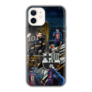 Силиконовый чехол на Iphone 12 с принтом Messi Barcelona Силиконовый чехол на Iphone 12 с принтом Messi Barcelona