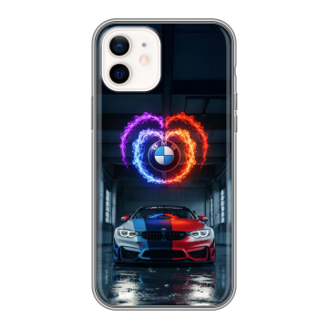 Силиконовый чехол на Iphone 12 с принтом BMW БМВ Силиконовый чехол на Iphone 12 с принтом BMW БМВ