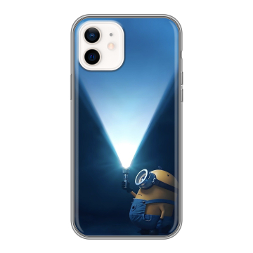 Силиконовый чехол на Iphone 12 с принтом Миньоны Силиконовый чехол на Iphone 12 с принтом Миньоны