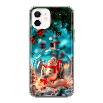 Силиконовый чехол на Iphone 12 с принтом Новый год