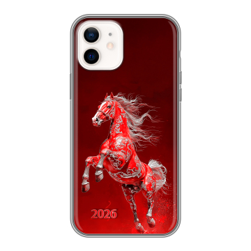 Силиконовый чехол на Iphone 12 с принтом Новый год