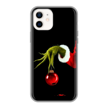 Силиконовый чехол на Iphone 12 с принтом Новый год Гринч