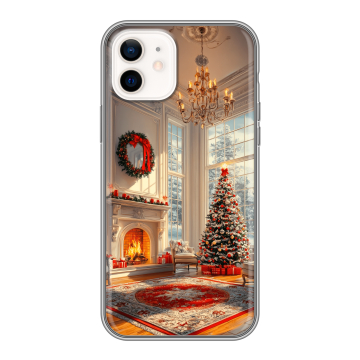 Силиконовый чехол на Iphone 12 с принтом Новый год