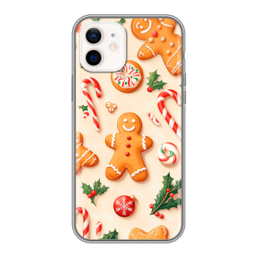 Силиконовый чехол на Iphone 12 с принтом Новый год