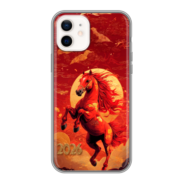 Силиконовый чехол на Iphone 12 с принтом Новый год