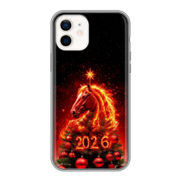 Силиконовый чехол на Iphone 12 с принтом Новый год