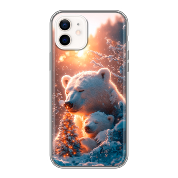 Силиконовый чехол на Iphone 12 с принтом Новый год Силиконовый чехол на Iphone 12 с принтом Новый год