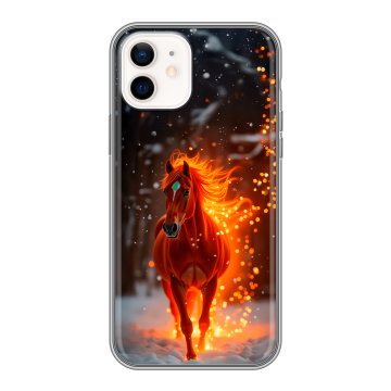 Силиконовый чехол на Iphone 12 с принтом Новый год Силиконовый чехол на Iphone 12 с принтом Новый год