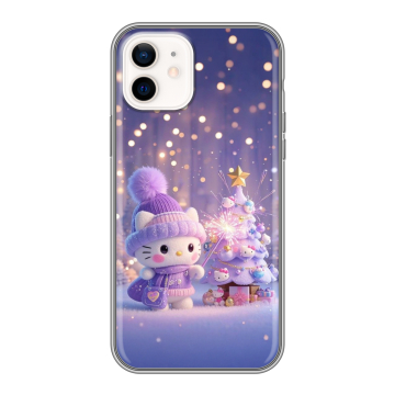 Силиконовый чехол на Iphone 12 с принтом Новый год Силиконовый чехол на Iphone 12 с принтом Новый год