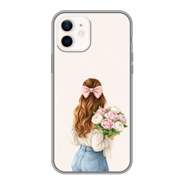 Силиконовый чехол на Iphone 12 с принтом женский Силиконовый чехол на Iphone 12 с принтом женский