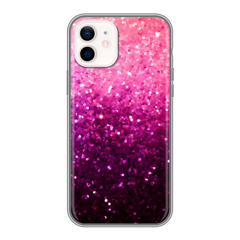 Силиконовый чехол на Iphone 12 с принтом Блестки Силиконовый чехол на Iphone 12 с принтом Блестки