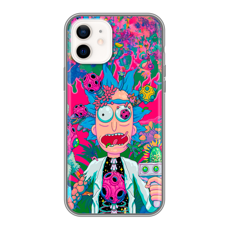 Силиконовый чехол на Iphone 12 с принтом Рик и Морти Rick Morty Силиконовый чехол на Iphone 12 с принтом Рик и Морти Rick Morty