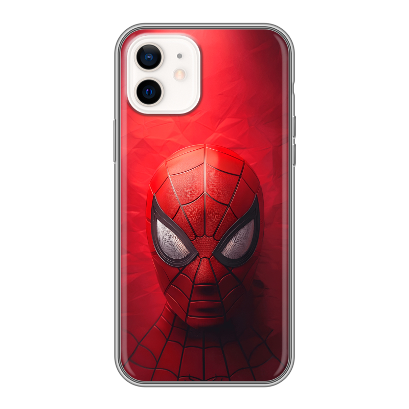 Силиконовый чехол на Iphone 12 с принтом Spiderman Человек паук Силиконовый чехол на Iphone 12 с принтом Spiderman Человек паук