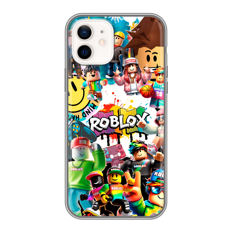 Силиконовый чехол на Iphone 12 с принтом Roblox Роблокс Силиконовый чехол на Iphone 12 с принтом Roblox Роблокс