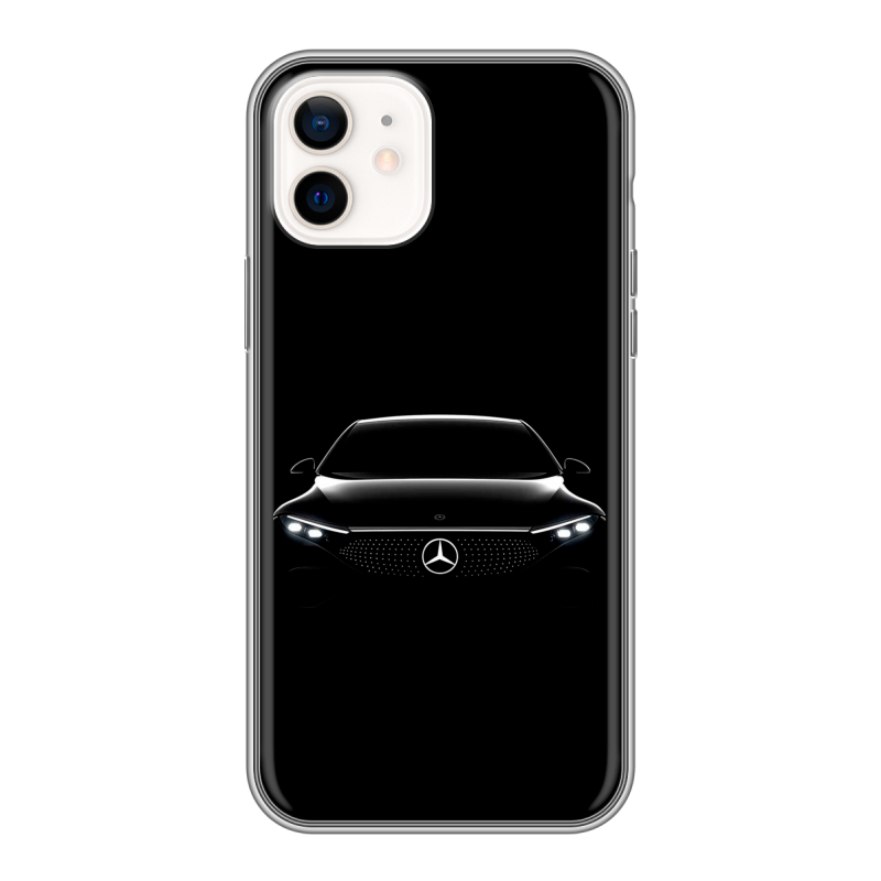 Силиконовый чехол на Iphone 12 с принтом Mercedes Мерседес Силиконовый чехол на Iphone 12 с принтом Mercedes Мерседес