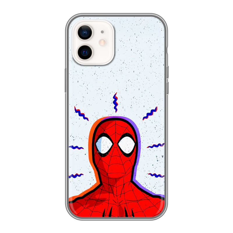 Силиконовый чехол на Iphone 12 с принтом Spiderman Человек паук Силиконовый чехол на Iphone 12 с принтом Spiderman Человек паук
