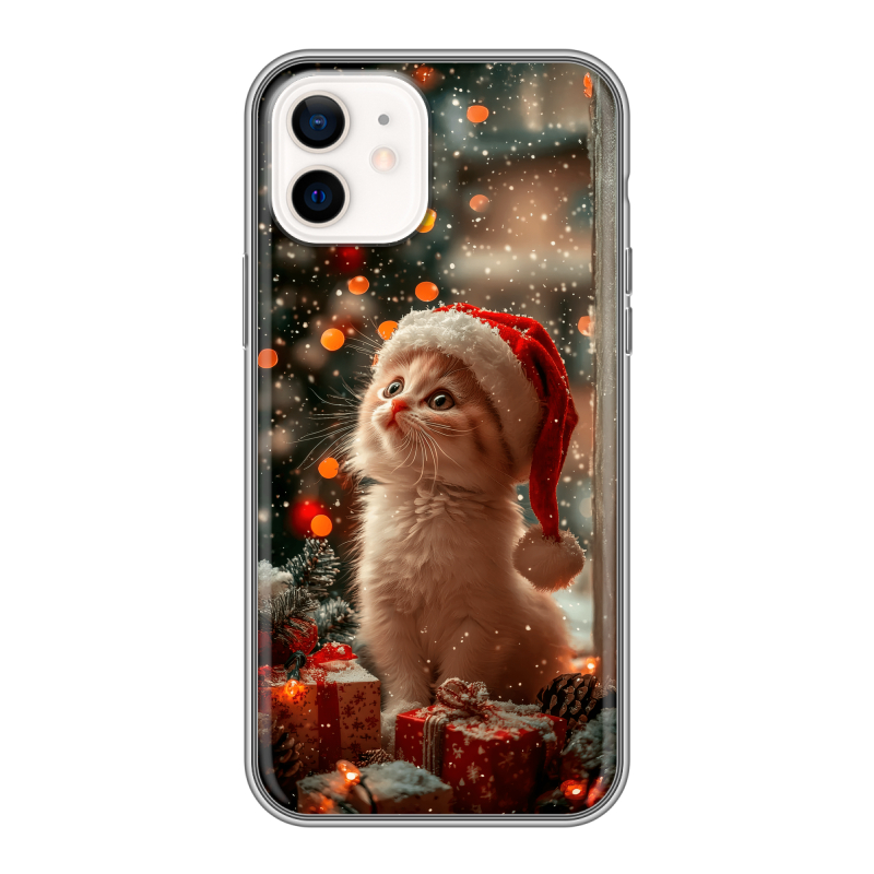 Силиконовый чехол на Iphone 12 с принтом Новый год Силиконовый чехол на Iphone 12 с принтом Новый год
