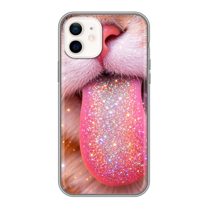 Силиконовый чехол на Iphone 12 с принтом для девочек Силиконовый чехол на Iphone 12 с принтом для девочек