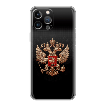 Силиконовый чехол на Iphone 12 Pro Max с принтом Герб России Силиконовый чехол на Iphone 12 Pro Max с принтом Герб России
