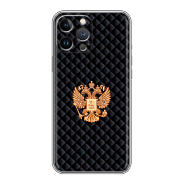 Силиконовый чехол на Iphone 12 Pro Max с принтом Герб России принт Силиконовый чехол на Iphone 12 Pro Max с принтом Герб России принт