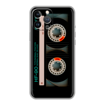 Силиконовый чехол на Iphone 12 Pro Max с принтом Кассета Силиконовый чехол на Iphone 12 Pro Max с принтом Кассета