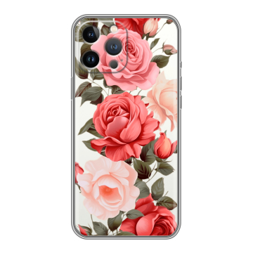 Силиконовый чехол на Iphone 12 Pro Max с принтом Розы Силиконовый чехол на Iphone 12 Pro Max с принтом Розы
