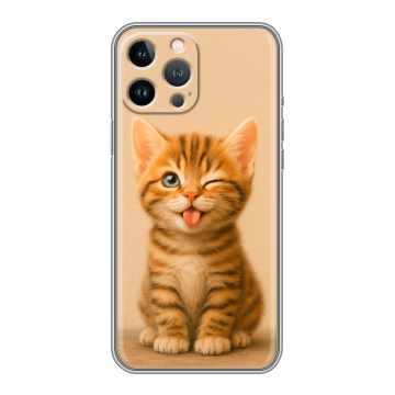 Силиконовый чехол на Iphone 12 Pro Max с принтом котенок Силиконовый чехол на Iphone 12 Pro Max с принтом котенок