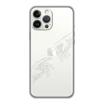 Силиконовый чехол на Iphone 12 Pro Max с принтом Сотворение мира
