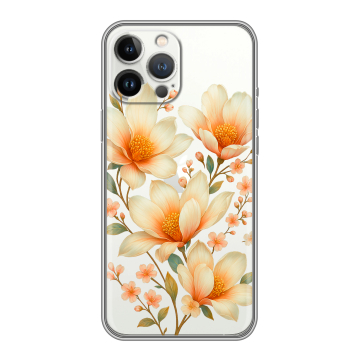 Силиконовый чехол на Iphone 12 Pro Max с принтом Цветы