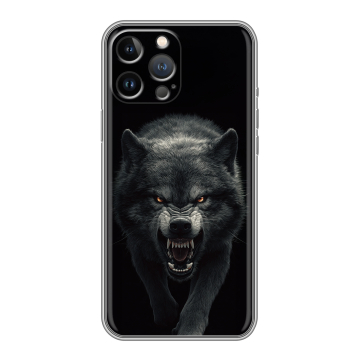 Силиконовый чехол на Iphone 12 Pro Max с принтом Волк Силиконовый чехол на Iphone 12 Pro Max с принтом Волк