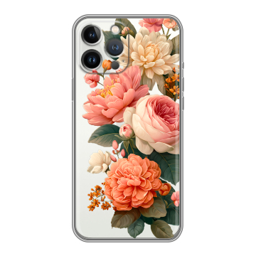 Силиконовый чехол на Iphone 12 Pro Max с принтом цветы Силиконовый чехол на Iphone 12 Pro Max с принтом цветы