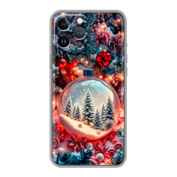 Силиконовый чехол на Iphone 12 Pro Max с принтом Новый год