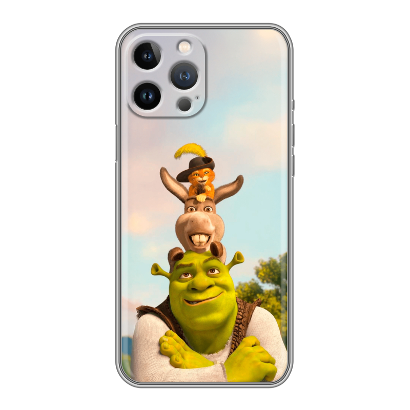 Силиконовый чехол на Iphone 12 Pro Max с принтом Шрек Shrek Силиконовый чехол на Iphone 12 Pro Max с принтом Шрек Shrek
