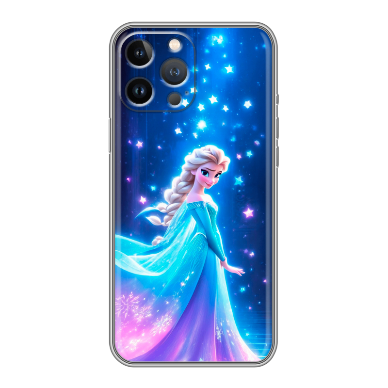 Силиконовый чехол на Iphone 12 Pro Max с принтом Холодное сердце Frozen Силиконовый чехол на Iphone 12 Pro Max с принтом Холодное сердце Frozen
