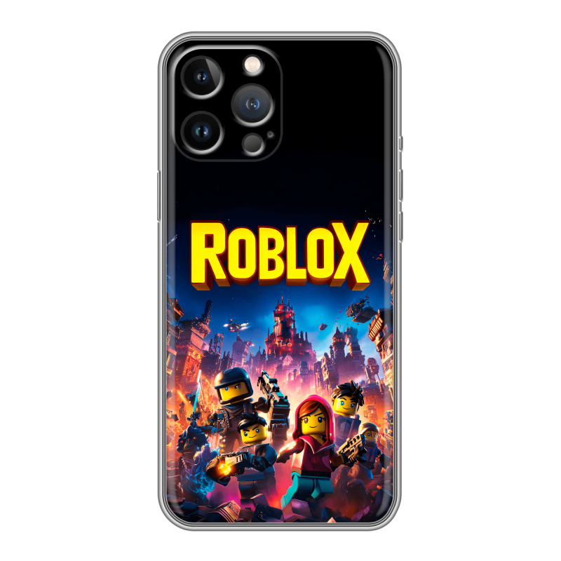 Силиконовый чехол на Iphone 12 Pro Max с принтом Roblox Роблокс Силиконовый чехол на Iphone 12 Pro Max с принтом Roblox Роблокс