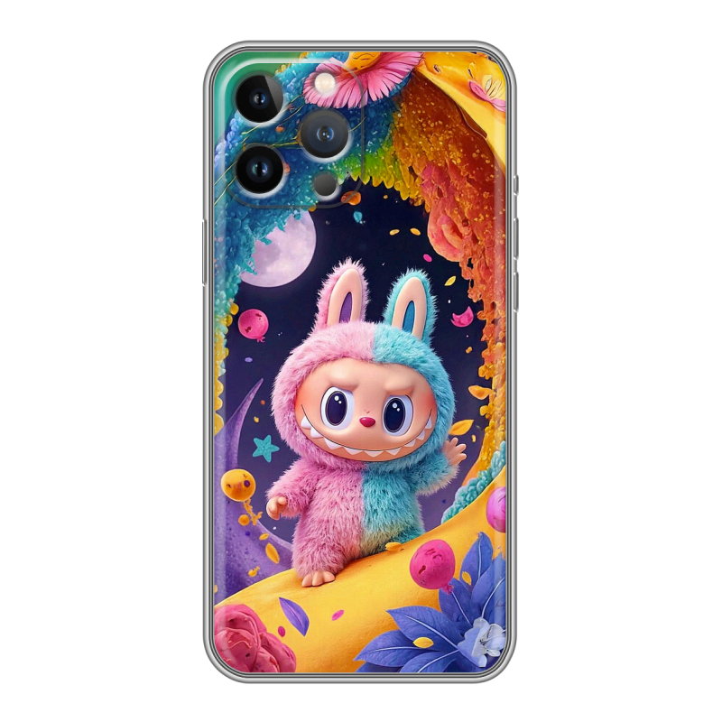 Силиконовый чехол на Iphone 12 Pro Max с принтом Labubu Лабубу Силиконовый чехол на Iphone 12 Pro Max с принтом Labubu Лабубу