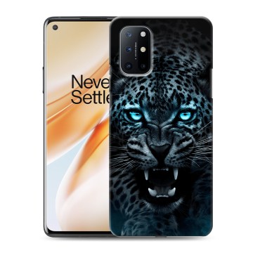 Силиконовый чехол на OnePlus 8T с принтом Темный леопард Силиконовый чехол на OnePlus 8T с принтом Темный леопард