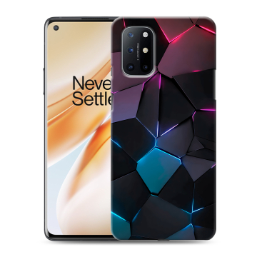 Силиконовый чехол на OnePlus 8T с принтом Геометрия неона Силиконовый чехол на OnePlus 8T с принтом Геометрия неона