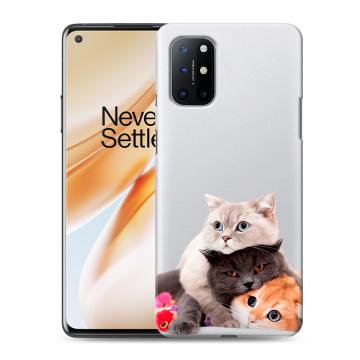 Силиконовый чехол на OnePlus 8T с принтом Кошки Силиконовый чехол на OnePlus 8T с принтом Кошки
