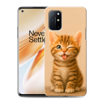 Силиконовый чехол на OnePlus 8T с принтом котенок