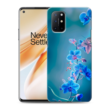 Силиконовый чехол на OnePlus 8T с принтом Голубые цветы