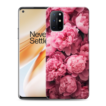Силиконовый чехол на OnePlus 8T с принтом цветы пионы