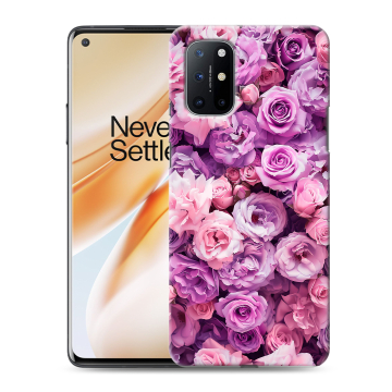 Силиконовый чехол на OnePlus 8T с принтом лавандовые розы