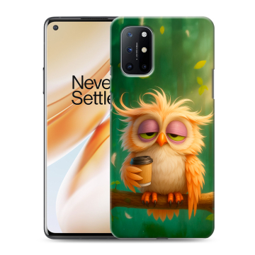 Силиконовый чехол на OnePlus 8T с принтом сова