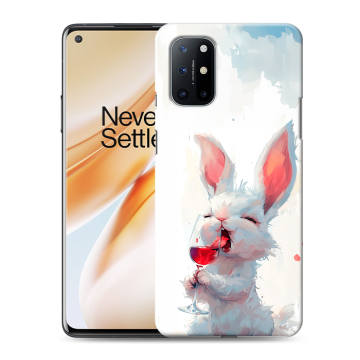 Силиконовый чехол на OnePlus 8T с принтом кролик зайчик