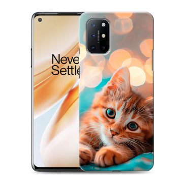 Силиконовый чехол на OnePlus 8T с принтом котик