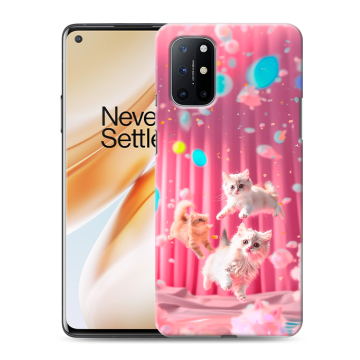 Силиконовый чехол на OnePlus 8T с принтом милые котики