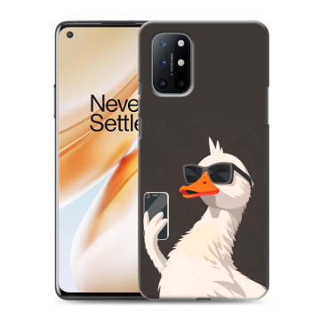 Силиконовый чехол на OnePlus 8T с принтом утка в очках