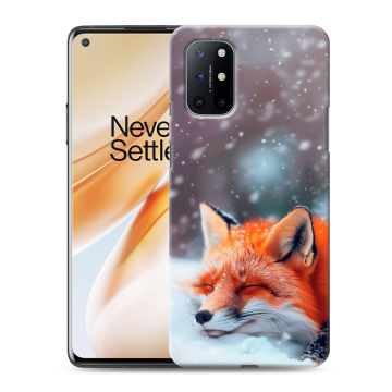 Силиконовый чехол на OnePlus 8T с принтом лиса